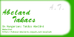 abelard takacs business card
